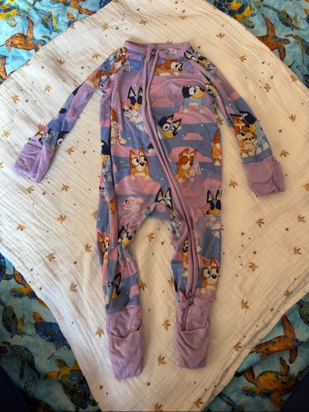 Little Sleepies Zippy 3-6 month Bluey